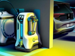Volkswagen представил робота для зарядки электромобилей (ФОТО)