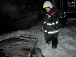 Николаевские полицейские ищут поджигателя автомобиля "Skoda"