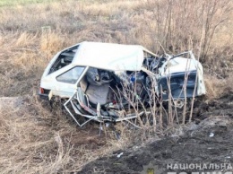 В Запорожской области пьяный водитель "девятки" влетел в грузовик, двое погибших