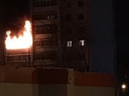 Из-за фейерверка загорелся балкон многоквартирного дома в Кривом Роге