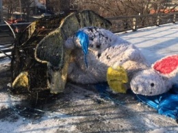 Во Владивостоке вандалы сожгли символ года за 677 тысяч рублей
