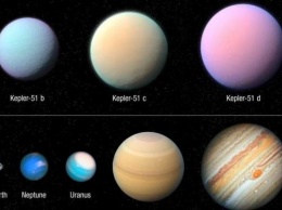"Хаббл" нашел экзопланеты, которые напоминают сладкую вату