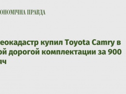 Госгеокадастр купил Toyota Camry в самой дорогой комплектации за 900 тысяч