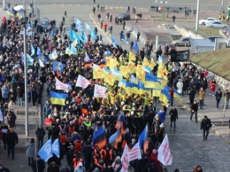 В центре Киева протестовали против нового закона о труде