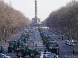 Трактористы перекрывали дороги в Германии