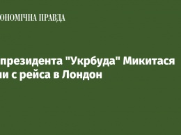 Экс-президента "Укрбуда" Микитася сняли с рейса в Лондон