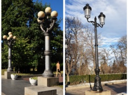 Мэра Киева просят пояснить, почему при замене фонарей в Мариинском парке не был учтен дизайн старых