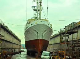 Одесская судоверфь закончила ремонт научно-исследовательского судна, предназначенного для поиска нефти и газа