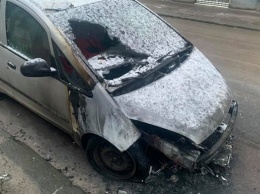 Момент поджога авто журналистки во Львове попал на видео