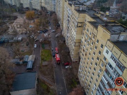 В Днепре на Победе горел подъезд