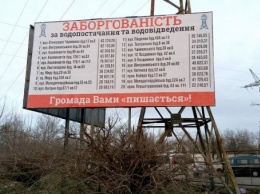 «Николаевводоканал» заявил, что публикация должников на билбордах дает результаты