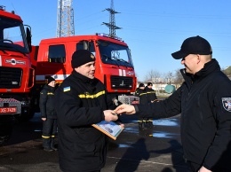 Пожарные Николаевщины получили четыре новых пожарно-спасательных автомобиля (ФОТО, ВИДЕО)