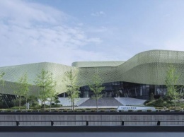 Оригинальный выставочный центр со "змеиным" фасадом построили в Китае