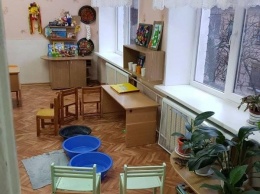 В Запорожье затопило детский сад