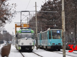 После снегопада в Днепре электротранспорт работает с затруднениями