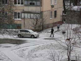 В Никополе наконец выпал долгожданный снег