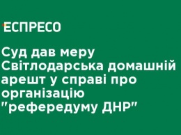 Суд дал мэру Светлодарска домашний арест по делу об организации "рефередума ДНР"