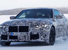 В Сеть попали шпионские фото с зимних тестов BMW M4 Coupe