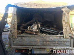 В Кривом Роге полицейские рассекретили пункт приемку металлолома на колесах