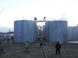 В Черниговской области произошел пожар на нефтебазе
