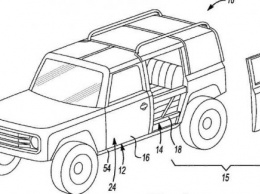 Ford регистрирует конструкцию быстросъемных дверей для внедорожника Bronco