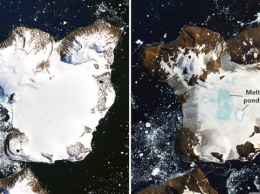 NASA показало быстрое таяние ледяной шапки в Антарктиде
