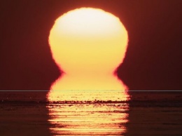 ''Перевернутое'' солнце: в США заметили странное природное явление. Фото
