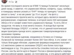 Яблоки на снегу: как через Станицу Луганскую украинская еда попадает в «ЛНР»