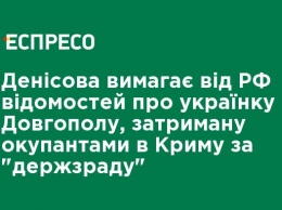 Денисова требует от РФ сведений об украинке Довгополой, задержанной оккупантами в Крыму за "госизмену"