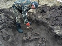 На Полтавщине найдено останки воина РККА
