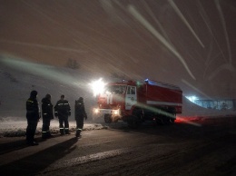 В Криворожском районе ночью застрял автомобиль скорой помощи