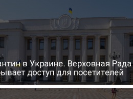 Карантин в Украине. Верховная Рада закрывает доступ для посетителей