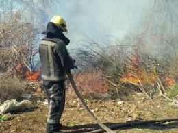 За минувшие сутки на Херсонщине спасатели 9 раз тушили пожары в экосистемах