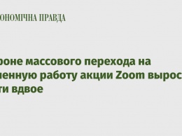 На фоне массового перехода на удаленную работу акции Zoom выросли почти вдвое