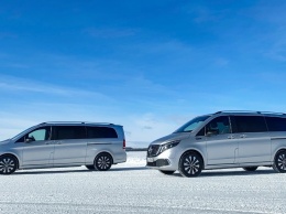 Премиальный электровен Mercedes-Benz EQV испытали в условиях экстремального холода