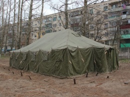 Стоп коронавирус: как в Никополе выглядит палатка для сортировки заболевших