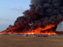 3500 прокатных автомобилей были уничтожены огнем