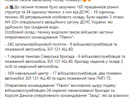 Под Чернигов вспыхнули леса. На тушение пожара бросили армию, спасателей и три самолета Ан-32П. Фото