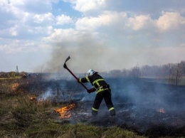 За сутки на Днепропетровщине в результате пожаров сгорело 13 гектаров