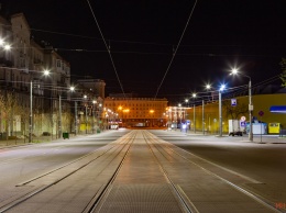 Артерии ночного Днепра: как выглядит улица Курчатова в свете фонарей
