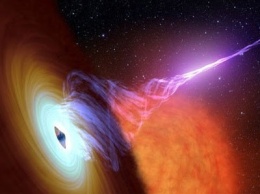 Астрономы показали выброс плазмы из черной дыры [ВИДЕО]
