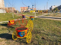 На Днепропетровщине появились «цветочные» велосипеды (Фото)