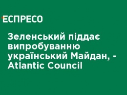 Зеленский подвергает испытанию украинский Майдан, - Atlantic Council