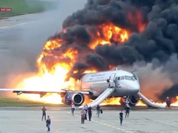 Появилось новое видео авиакатастрофы в Шереметьево