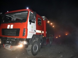 Возле Вознесенска опять большой пожар на городской свалке