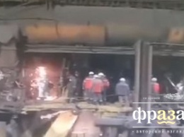 Момент мощного взрыва на "Запорожстали" попал на видео