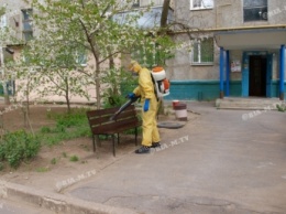 Жители Мелитополя уже жалуются на слишком тщательную дезинфекцию (фото)
