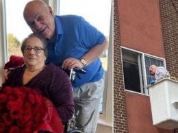 Пенсионеру запретили встречи с женой, он явился в дом престарелых на подъемном кране