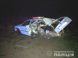 Возле Дубровицы BMW X5 отправил в кювет полицейское авто