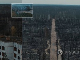 Украинский режиссер снял с дрона жуткие последствия пожаров в Чернобыле